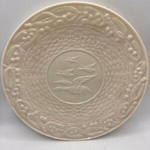 Belleek Ireland 1972 Christmas Plate The Flight of the Earls Limited Edition